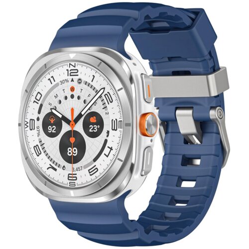  Silikonska narukvica za pametni sat Samsung Galaxy watch Ultra 47 mm plava Slike