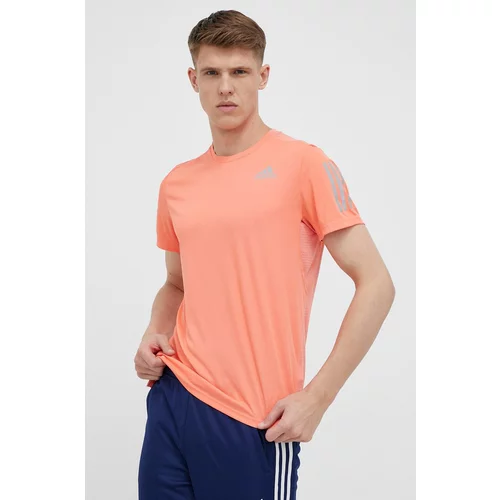 Adidas Kratka majica za tek Own The Run oranžna barva