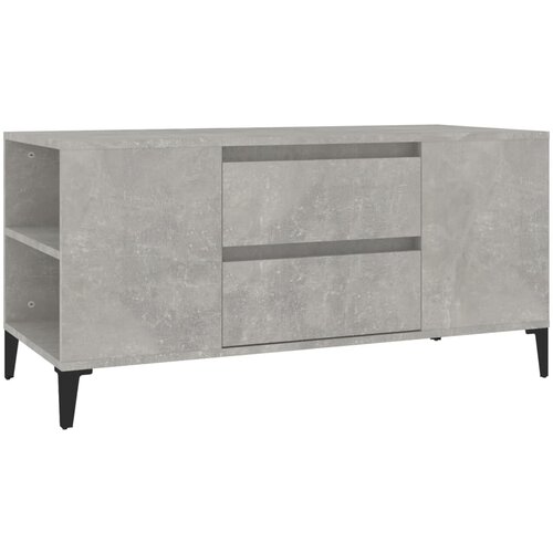 Maison Chic TV omarica - TV stojalo - Televizijska omarica betonsko siva 102x44,5x50 cm inženirski les, (21702110) Cene