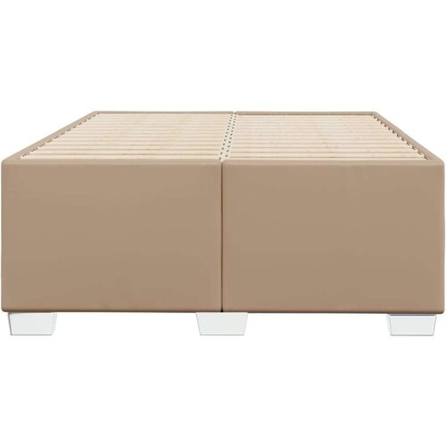 VidaXL Okvir kreveta cappuccina 120x190cm od umjetne kože Slike