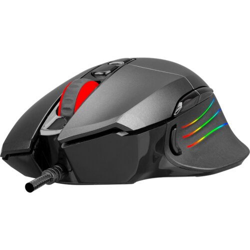  Mi&amp;scaron; gaming RAMPAGE SMX-R650 SCORE Usb Black, RGB illuminated 10000 Dpi, PMW-3325, 8D. Programable Gaming Mouse Slike
