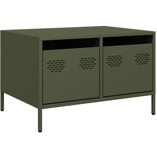 Maison Chic TV omarica - TV enota - Televizijska omarica olivno zelena 68x50x43,5 cm hladno valjano jeklo, (21699296) Slike