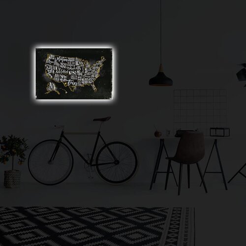 Wallity Slika sa LED osvetljenjem ABD-009, 45x70 cm Cene