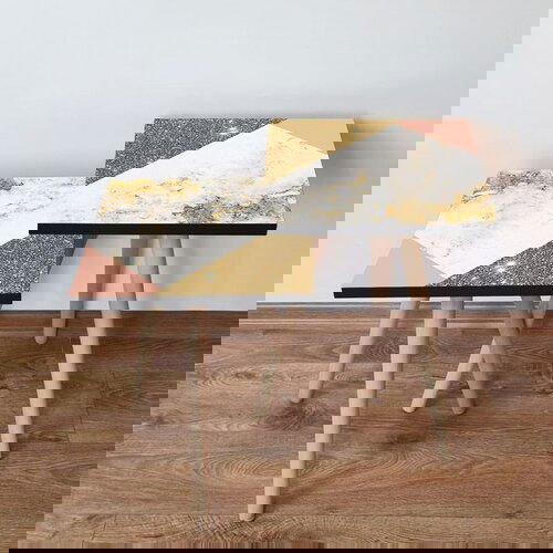 Hanah home 2Shp264 - gold goldwhitesalmon nesting table (2 pieces) Cene