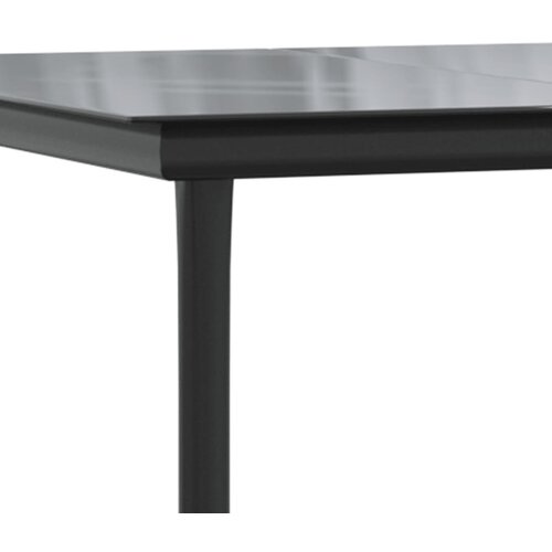  5-dijelni vrtni blagovaonski set s jastucima od poliratana crni Crna 80 x 80 x 74 cm Slike