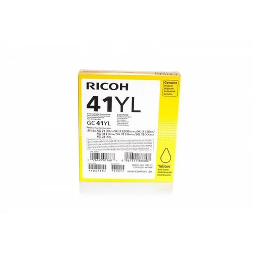 Ricoh Kartuša GC41Y Yellow LC / 405768 / Original