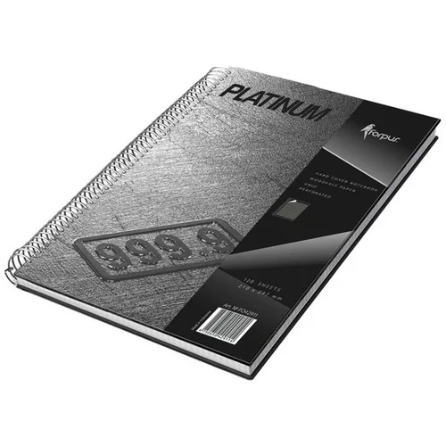 Spiralna bilježnica Platinum A4, mali karo uzorak