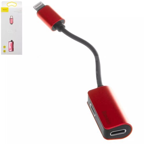 Baseus ADAPTER L37 - LIGHTNING MALE TO 2XLIGHTNING FEMALE - (CALL37-91) RED Cijene