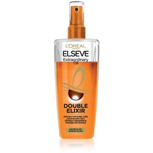 L´Oréal Paris elseve extraordinary oil double elixir negovalni sprej za poškodovane in suhe lase 200 ml za ženske Cene