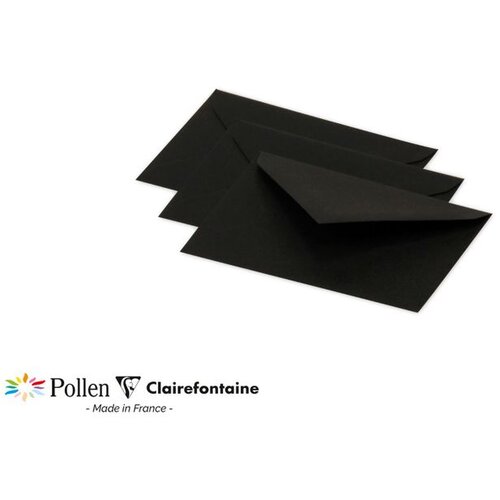 Clairefontaine kuverte Pollen 75x100mm 120gr crne 1/20 Cene