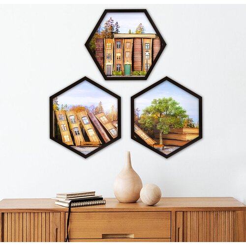 Wallity Uramljena slika 6GEN135744, 35x35 cm, 3 dela Cene
