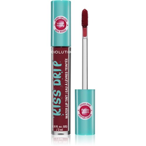 Revolution Kiss Drip Water Lip Tint dolgoobstojni sijaj za ustnice odtenek Berry Splash 4 ml Slike