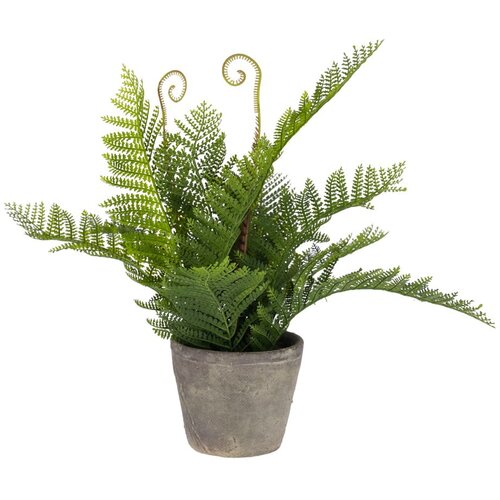 Kave Home umjetni cvijet u cementnoj posudi, visina 35 cm Slike