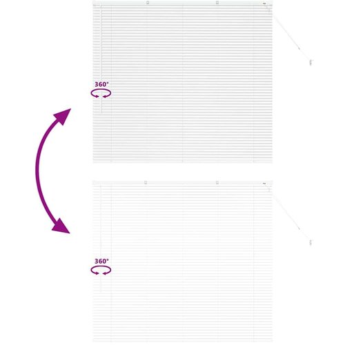  Zavjesa za prozor sa zavjesama Ostalo Bijela 80 x 130 cm Aluminij Slike