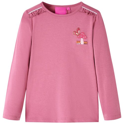 VidaXL Dječja majica dugih rukava boja maline 116 Slike