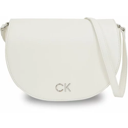 Calvin Klein Ročna torba Ck Daily Saddle Bag Pebble K60K611679 Bela