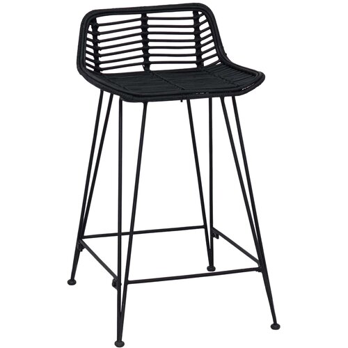  stolica 2 pcs Crna 44 x 45 x 76 cm Ratan i Čelik Slike