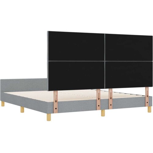 VidaXL krevet u svjetlosivoj boji 180x200 cm Tkanina Slike