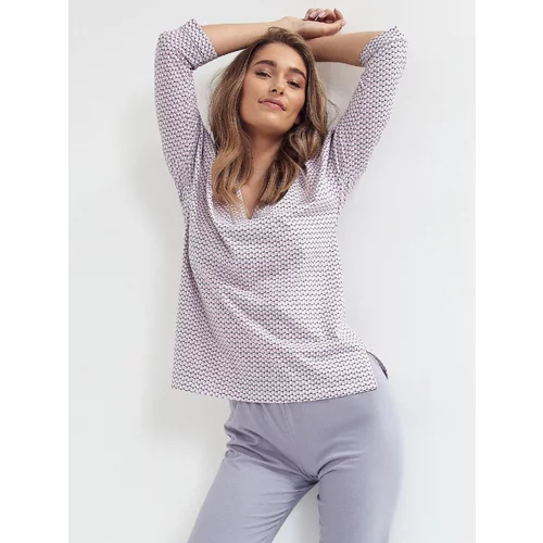 CANA Pyjamas 101 3/4 S-XL pink-grey