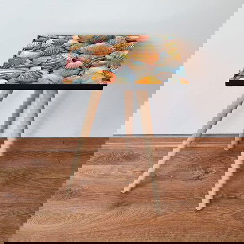 Hanah home Shp21 - orange orangewhitebeige side table Cene