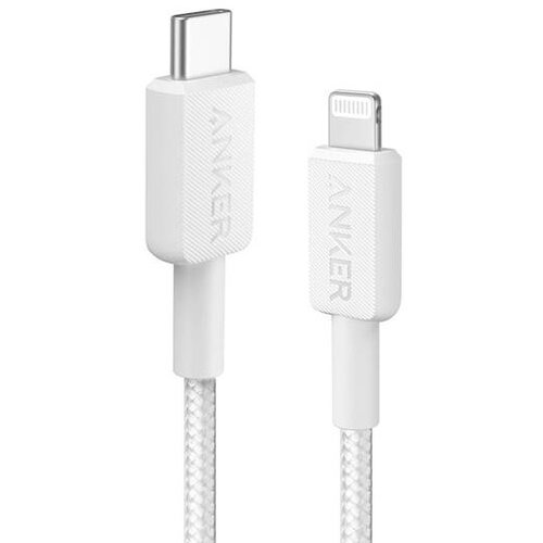 Anker 322 USB-C to Lightning pleten kabel, 1,8 m, bel (A81B6G21) Cene