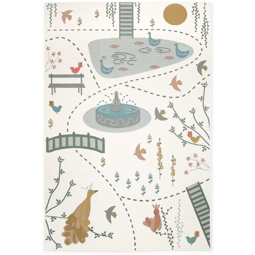 Nattiot Krem dječji tepih za igru 123x180 cm Bird Paradise – Cijene