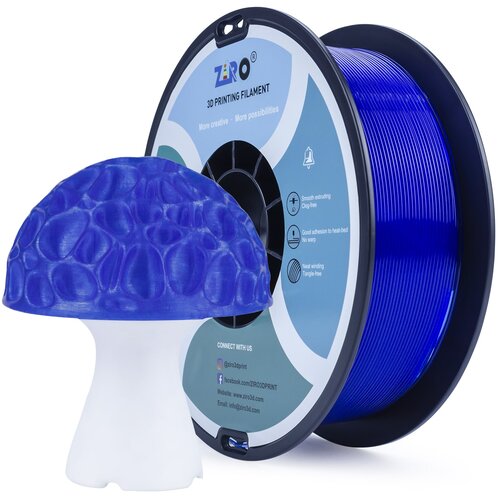Ziro translucent pla filament 1.75 mm - blue Cene