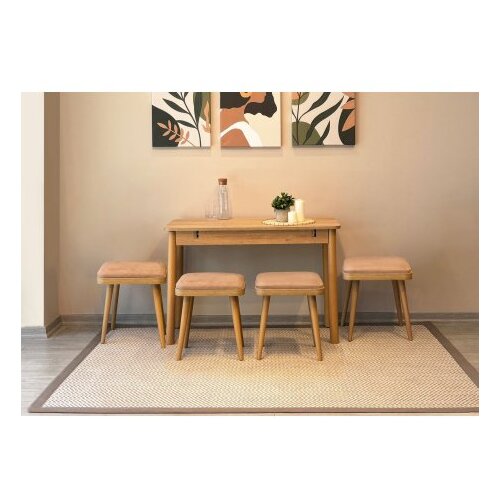 Hanah home trpezarijski sto i stolice vina mini 05 0900 oak stone Slike