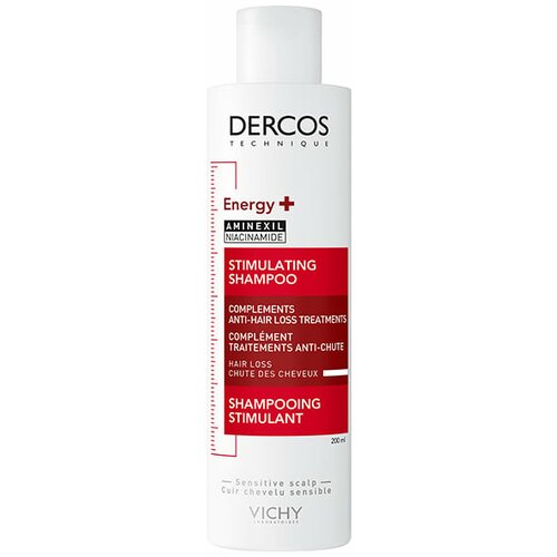 Vichy dercos energetski šampon protiv gubitka kose sa aktivnim sastojkom aminexilom i vitaminima pp, B5 i B6, 200 ml Slike