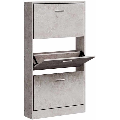  za cipele boja betona 59x17x108 cm konstruirano drvo Slike