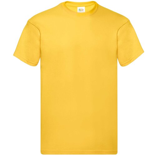 Fruit Of The Loom Original Men&amp;#039;s Yellow T-Shirt Slike