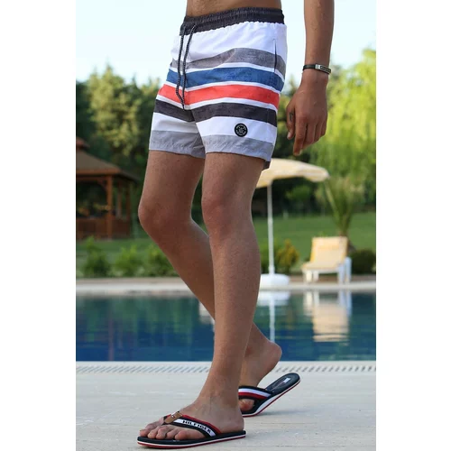 Madmext Swim Shorts - Gray - Color block