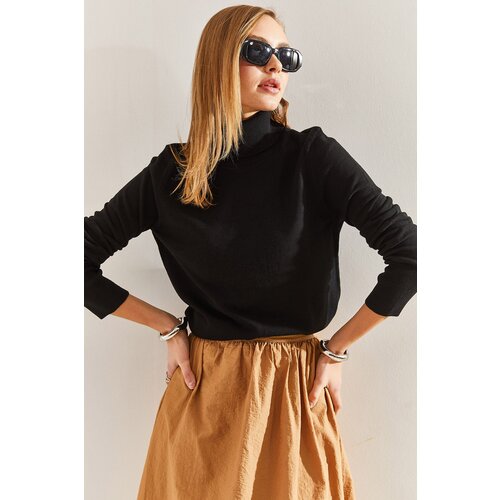 Bianco Lucci Women&amp;#039;s Turtleneck Knitwear Sweater Slike