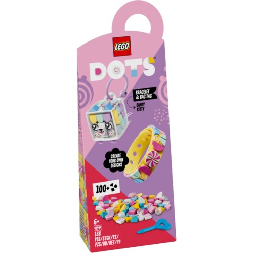 Lego Narukvica i privjesak za torbu &ndash; Slatka maca, Dots Cijene
