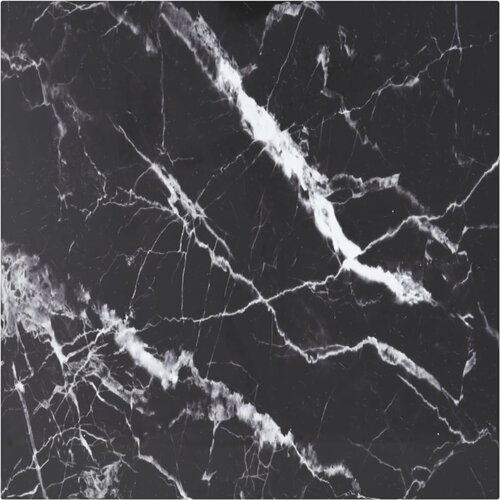 vidaXL Stolna ploča crna 50 x 50 cm 6 mm staklena s mramornim uzorkom Cijene