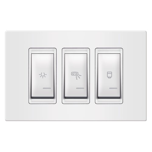 Aling Conel univerzalni kupatilski indikator 3x16A beli (svetlo, grejalica, bojler) AL7231000 Slike