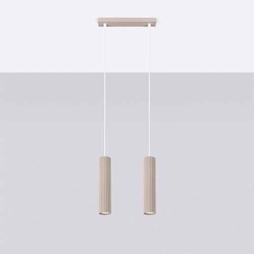  Brilagi - LED luster na sajli CRESTO 2xGU10/10W/230V taupe Slike