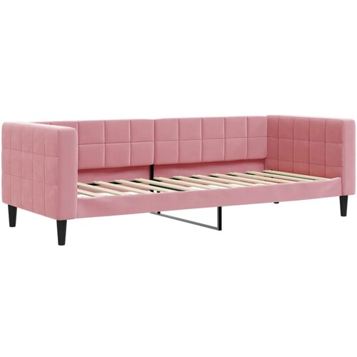 vidaXL Raztegljiva postelja roza 80x200 cm žamet, (20792391) Cene