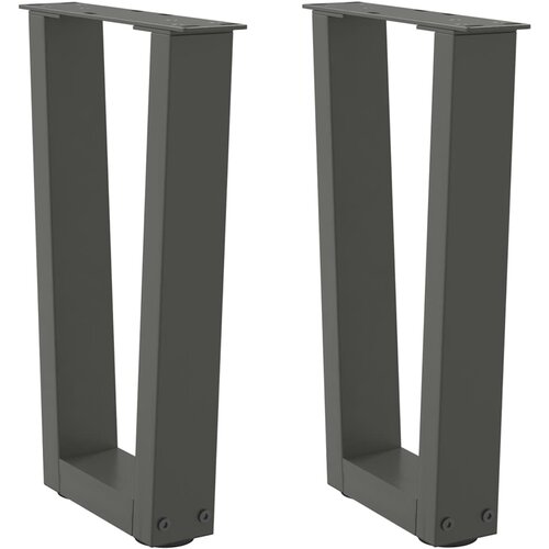  Noge za klub stolić V-oblika 2 kom antracit 38 x (42-43,3) cm čelik Cene