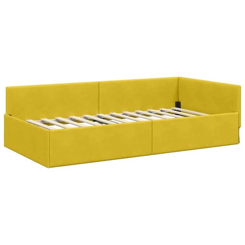  Kutni krevetni okvir s madracem Ostalo 2 pcs Žuta Bar&amp;scaron;un Slike