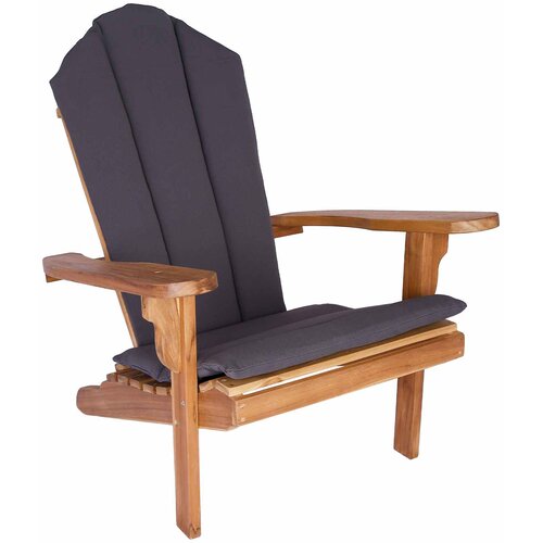  Vrtna Adirondack stolica Prirodna Čvrsto teak drvo Slike