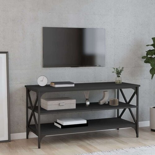 TV ormarić crni 100x40x50 cm od konstruiranog drva Cijene