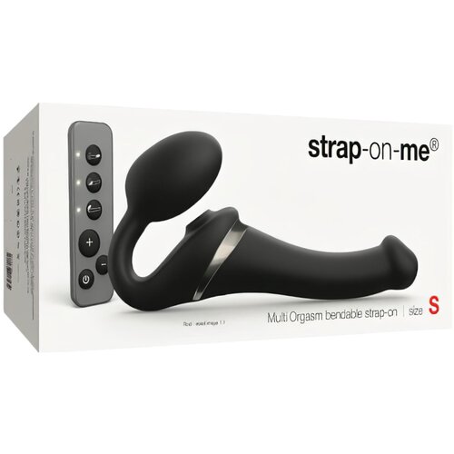 Strap-On-Me S - vibrator sa zračnim valovima koji se pričvr&amp;scaron;ćuje - mali (crni) Slike