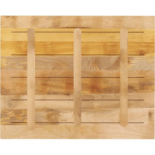  Ploča stola 90x80x3,8 cm pravokutno puno drvo grubo mango Slike