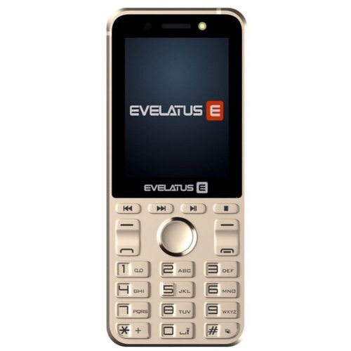Evelatus Mobilni telefon Tron Slim Button z dvojno sim radijsko svetilko, fotoaparatom in dolgo življenjsko dobo baterije, zlato, (21207641) Cene