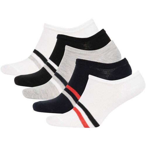 Defacto Pack of 5 Cotton Sneaker Socks for Men Slike