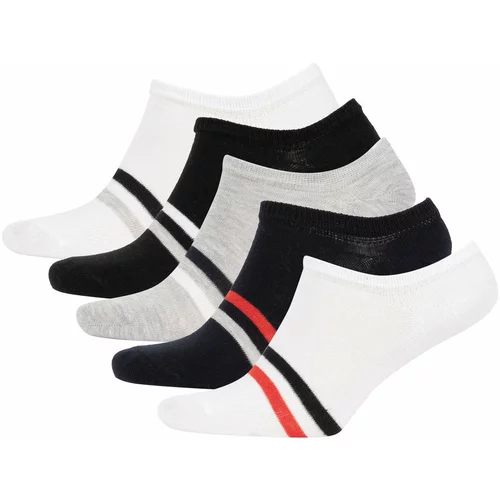DEFACTO Pack of 5 Cotton Sneaker Socks for Men