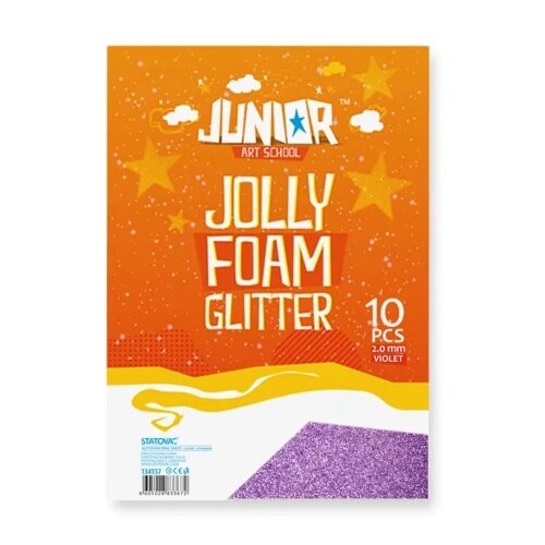 Junior jolly glitter foam eva pena sa šljokicama a4 10k - odaberite nijansu ljubičasta ( 134157 ) Cene