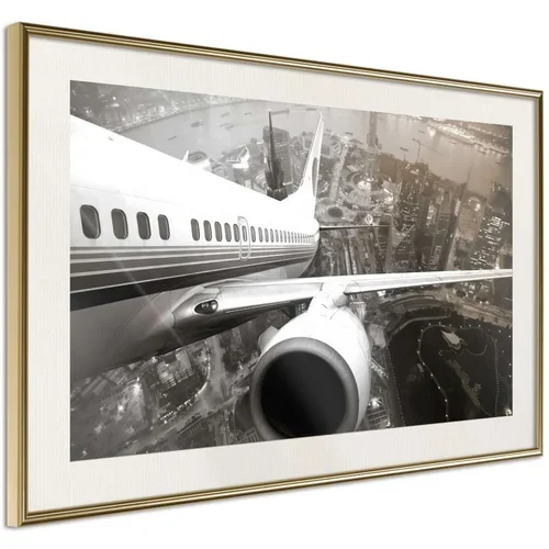  Poster - Plane Wing 60x40