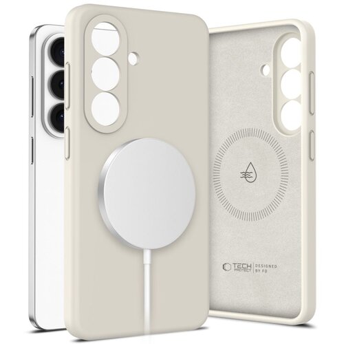 TECH-PROTECT silikonska MagSafe maskica za Samsung Galaxy S26+Plus &ndash; Cosmic Latte Cene